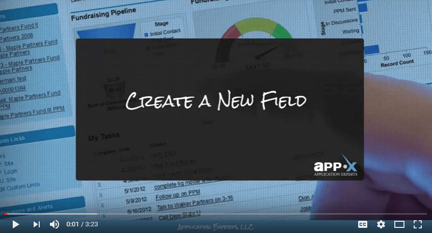 CREATING A NEW FIELD