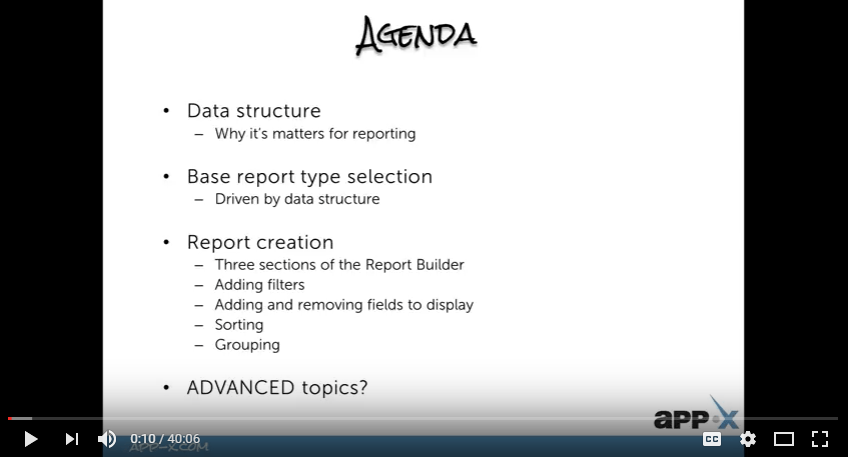 YouTube report basics