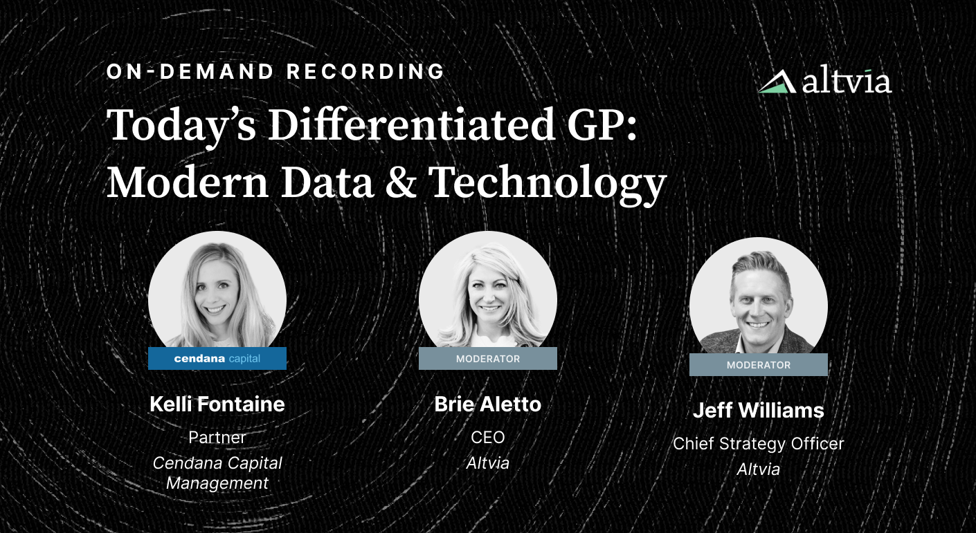 Today’s Differentiated GP: Modern Data & Technology