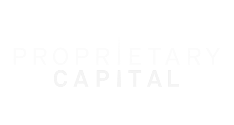 Proprietary cap logo white